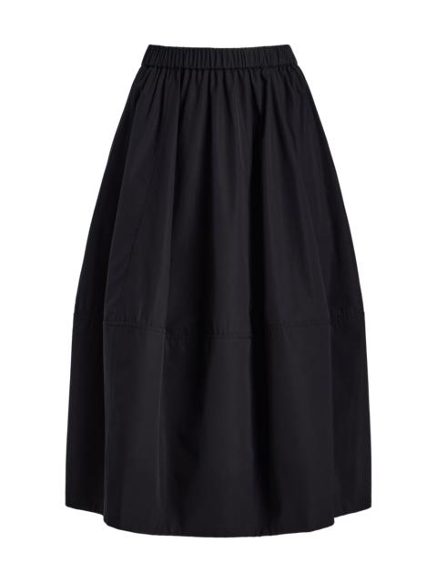 Cotton-Poplin Skirt black