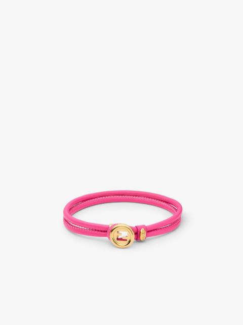EverRound Fendi Bracelet Petunia pink leather bracelet