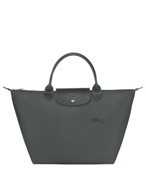 Le Pliage Green M Handbag Graphite - Recycled canvas