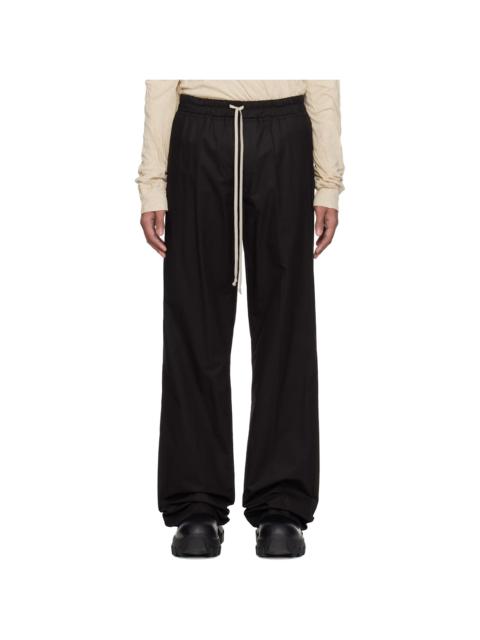 Black Temple Dietrich Drawstring Trousers