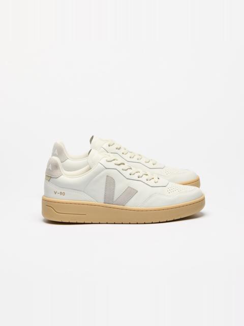 V-90 LEATHER WHITE LIGHT GREY NATURAL