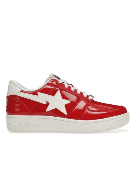 A Bathing Ape Bape Sta Low Patent Red