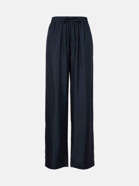 Silk palazzo pants