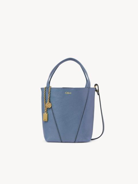 SMALL CHLOÉ SPIN TOTE BAG IN GRAINED LEATHER