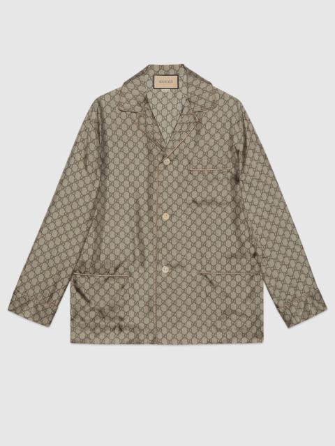 GG supreme print silk jacket