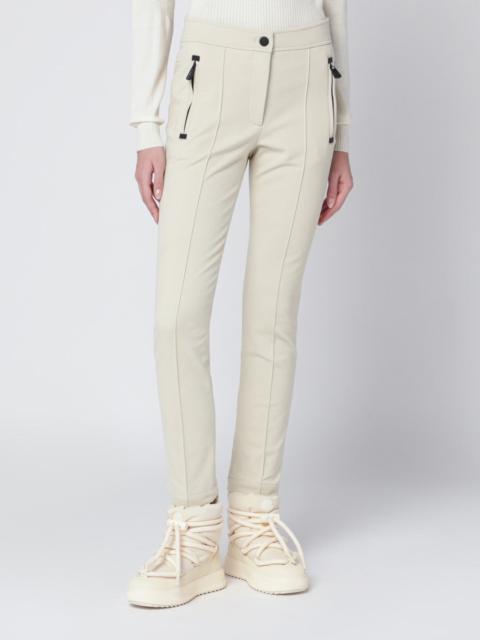 Ivory slim trousers in GORE-TEX