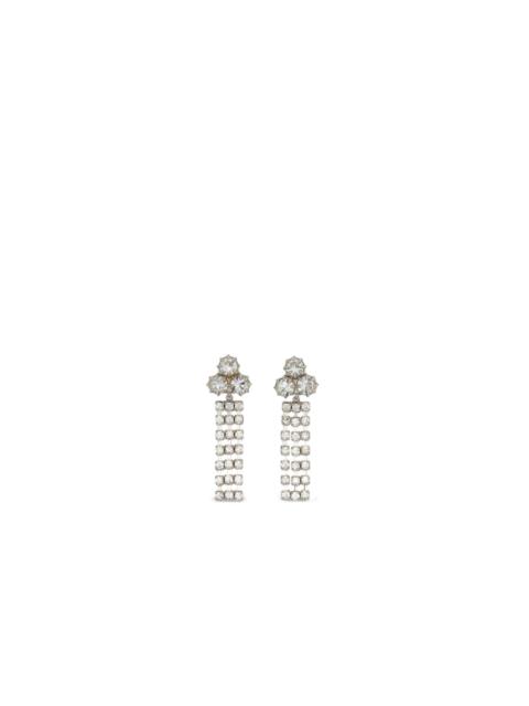 crystal-embellished drop earrings