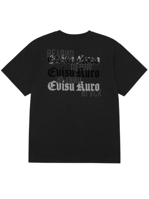EVISUKURO Flocking and Plastisol Print Regular Fit T-shirt