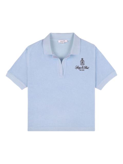 logo-embroidered short-sleeve polo shirt