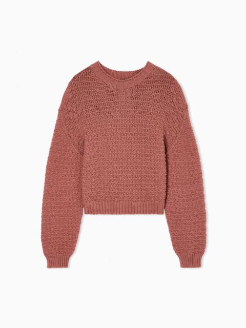 ICON JUMPER WITH LINKS-STITCH KNIT AND 3D MOTIF