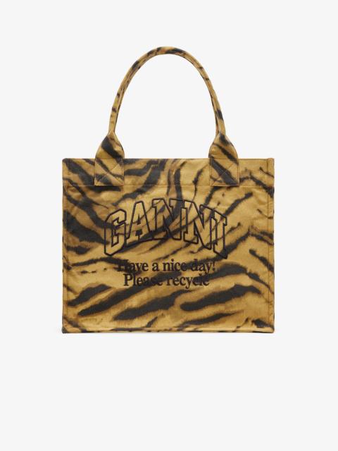 ZEBRA PRINT LARGE TOTE