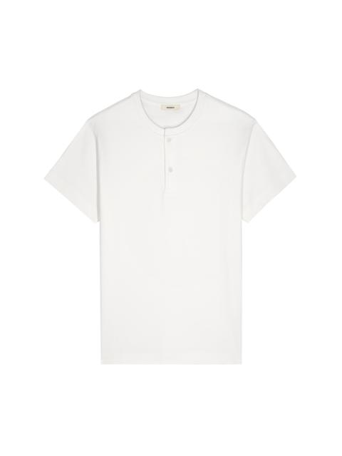 Mens DNA Henley T-Shirt - Off-White