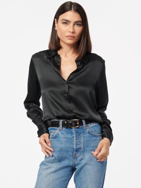 CROSBY SILK BLOUSE BLACK