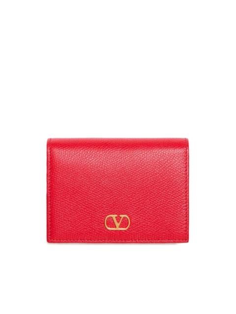 grained VLogo-signature wallet