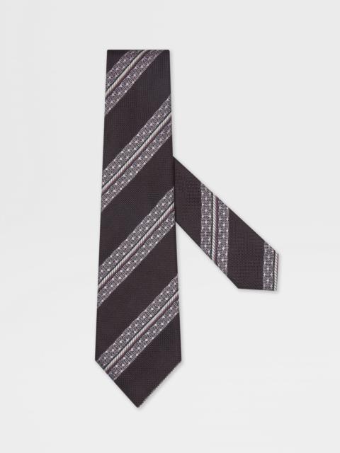 BURGUNDY SILK TIE