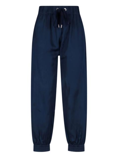 elasticated-cuff trousers