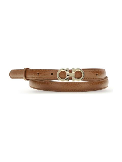 Gancini Leather Belt