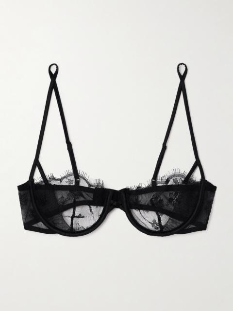 Lace Underwired Soft-cup Balconette Bra