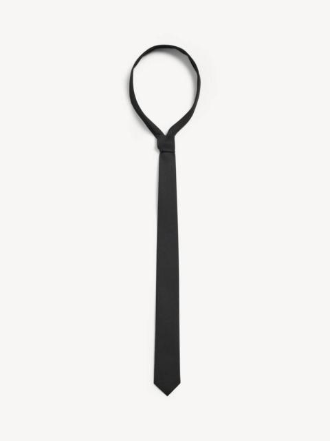 Men's Wool Solid Tie in Black