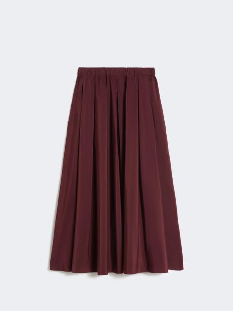 Long taffeta skirt - BORDEAUX