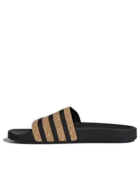(WMNS) adidas Adilette 'Black Cork' CQ2237