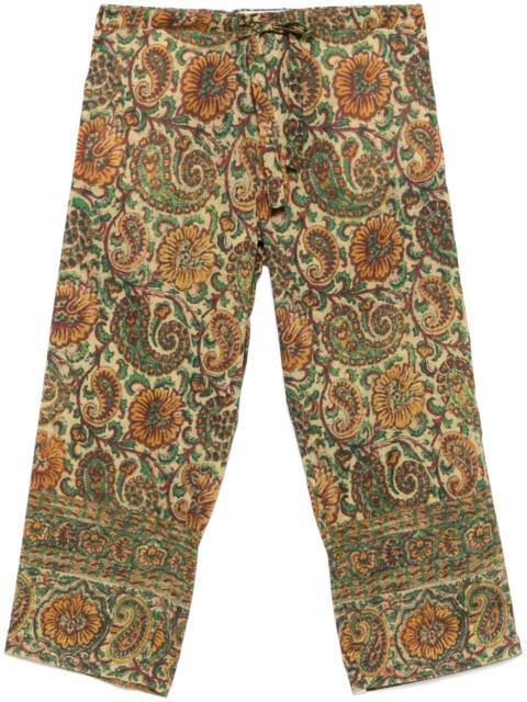 paisley-print trousers