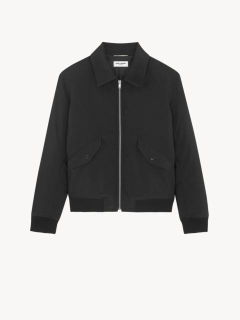 bomber jacket in faille