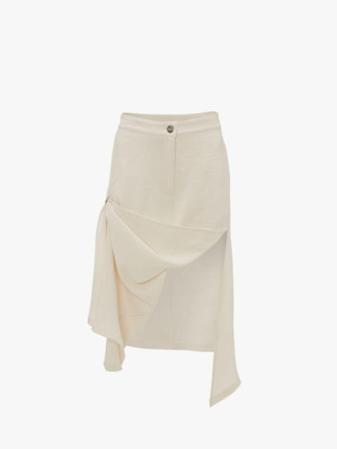 ASYMMETRIC DRAPED SKIRT