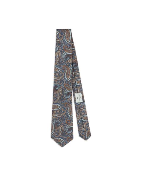 jacquard floral paisley tie