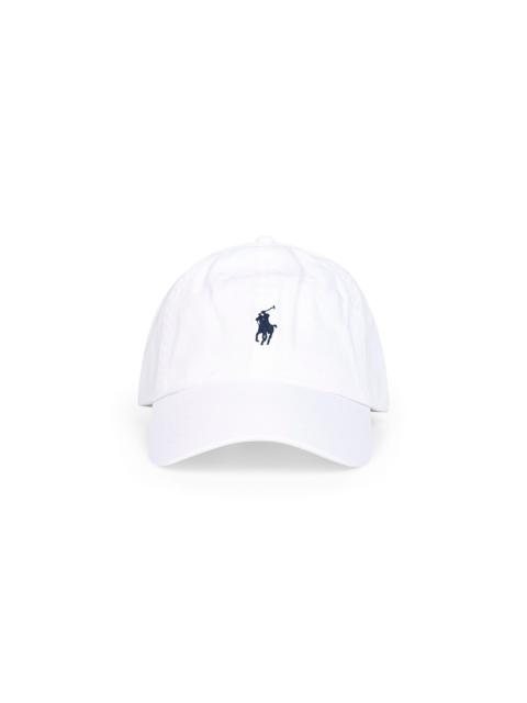 White chino embroidery cap