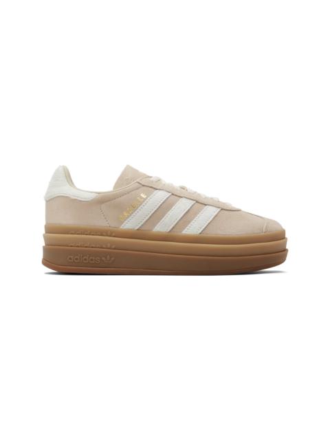 Beige Gazelle Bold Sneakers