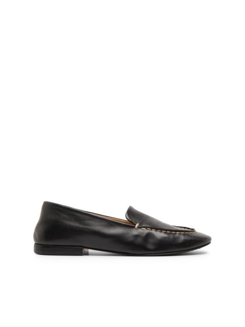 contrast stitching loafers
