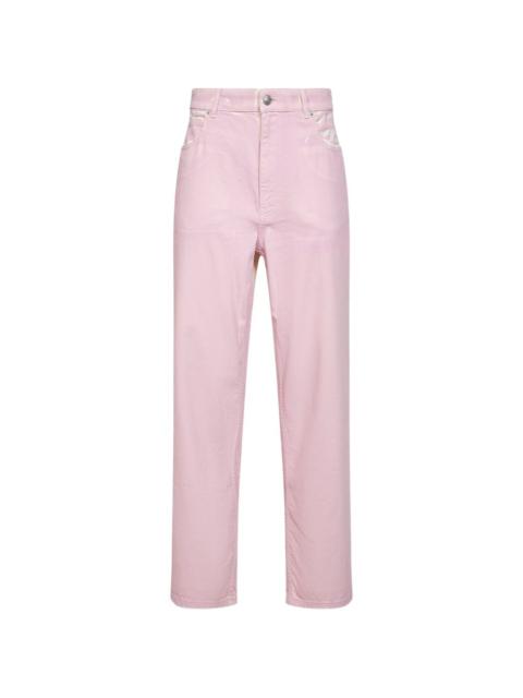 pink straight jeans