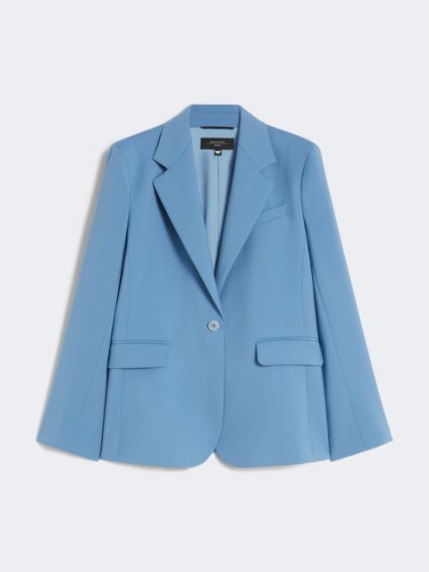 Stretch wool blazer - LIGHT BLUE
