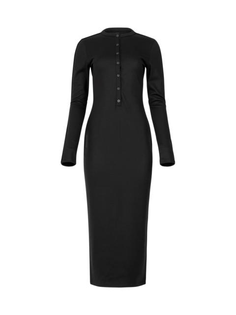 CITY WOOL DRESS BLACK