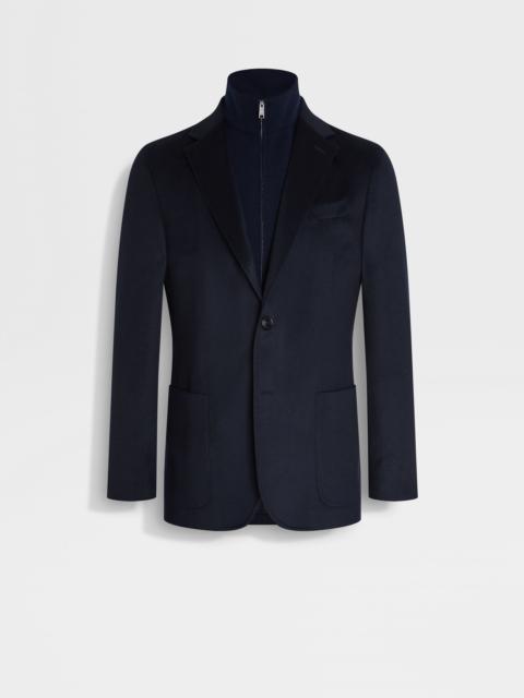 NAVY BLUE OASI CASHMERE JACKET