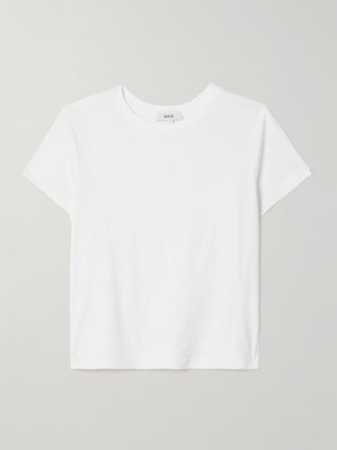 Adine Cropped Organic Cotton-jersey T-shirt