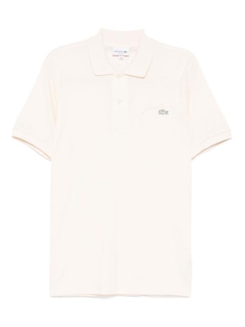 logo-embroidered polo shirt