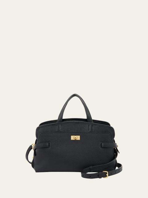 Wilson Small Calf Leather Top-Handle Bag
