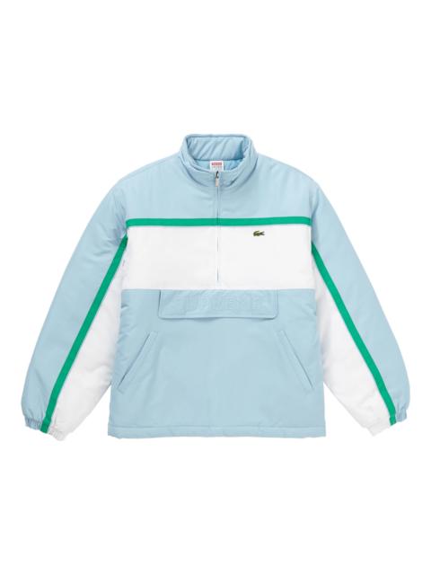 Supreme LACOSTE Puffy Half Zip Pullover Light Blue