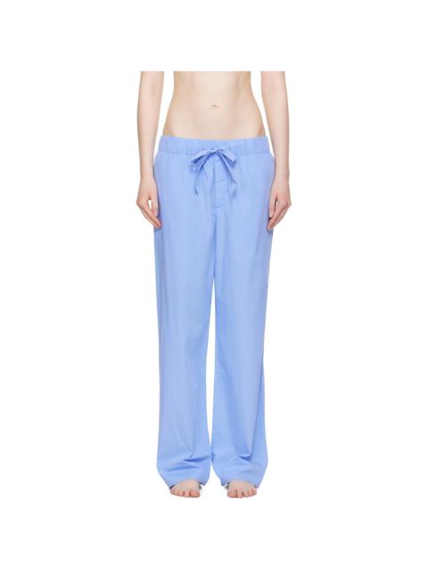 Blue Poplin Pyjama Pants
