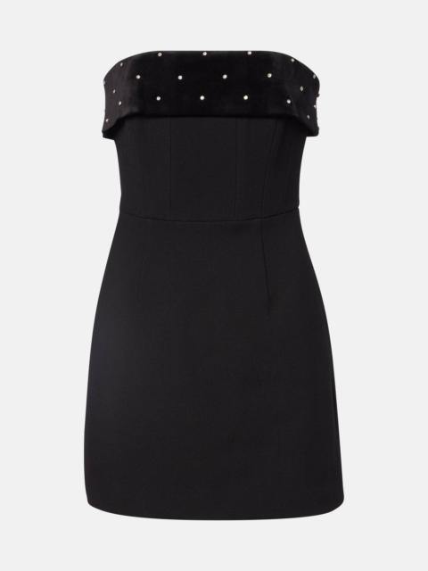 Embellished strapless minidress