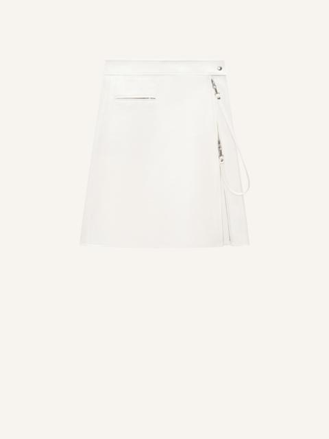 ZIPPED VINYL SKIRT