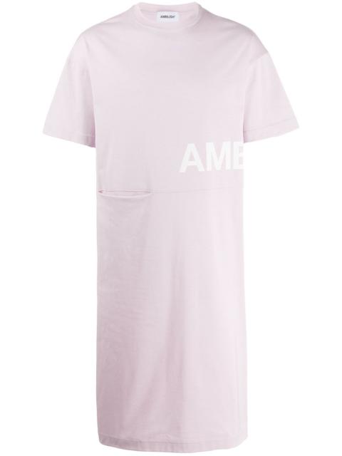 long-line logo-print T-shirt