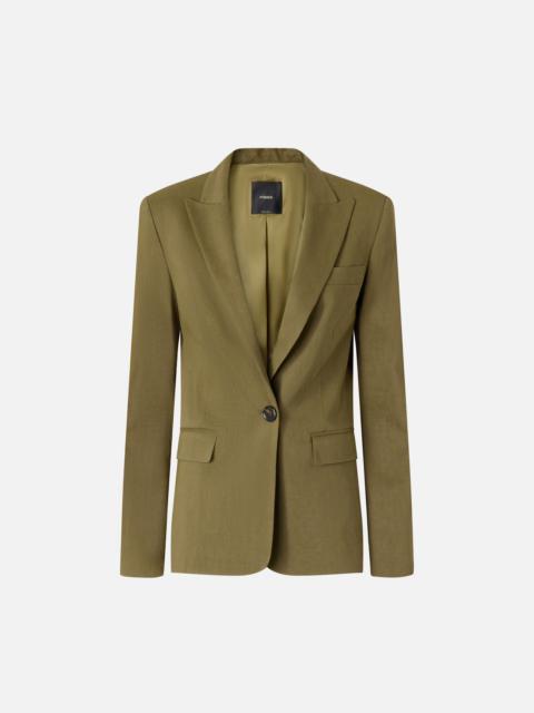 SINGLE-BREASTED BLAZER IN STRETCH LINEN