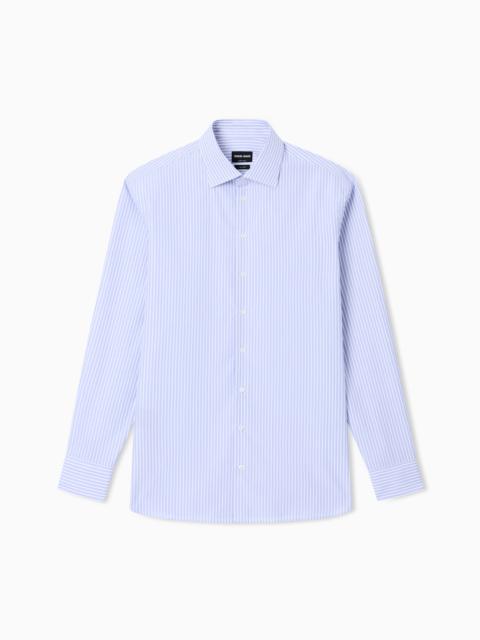 REGULAR-FIT SHIRT IN LUXURY STRIPED COTTON