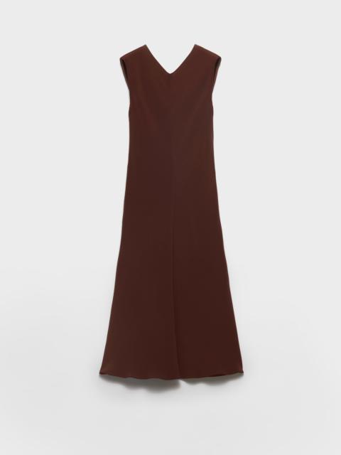 Satin crepe midi-dress
