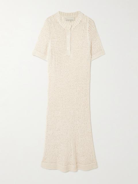 Ollie Open-knit Maxi Dress