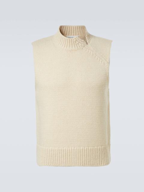 Wool and cashmere sweater vest