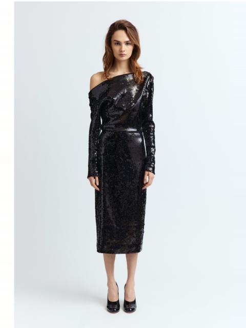 DANAE MIDI DRESS IN SEQUIN